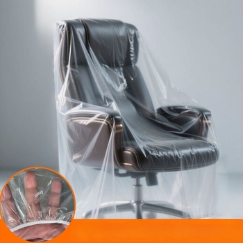 Καλύμμα καρέκλας από δέρμα με διαφανή προστατευτική επίστρωση, ελαστικό κορδόνι, ανθεκτικό στη σκόνη και στο νερό, μοντέρνο μινιμαλιστικό ύφος, κατάλληλο για καρέκλες μασάζ, γραφείου, διευθυντικές και τραπεζαρίας