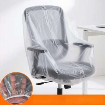 Καλύμμα καρέκλας από δέρμα με διαφανή προστατευτική επίστρωση, ελαστικό κορδόνι, ανθεκτικό στη σκόνη και στο νερό, μοντέρνο μινιμαλιστικό ύφος, κατάλληλο για καρέκλες μασάζ, γραφείου, διευθυντικές και τραπεζαρίας