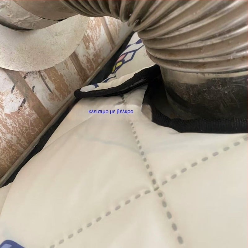 Κάλυμμα τοίχου για λέβητα φυσικού αερίου, πολυεστέρας, αντιψυκτικό, αδιάβροχο, UV-ανθεκτικό