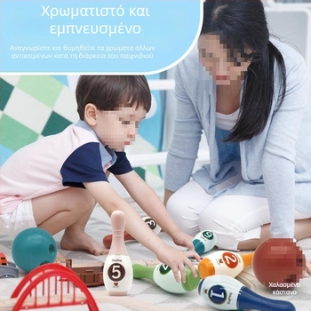 Σετ μπόουλινγκ για παιδιά και οικογένεια σε εσωτερικούς χώρους — Bowling accessories, Board supplies, Brand: Other