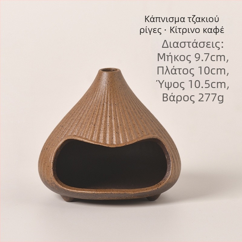 Κεραμικός καυστήρας λιβανιού – ρετρό στυλ, αξεσουάρ τελετής τσαγιού (κυκλοφόρηση χειμώνα 2025; κεραμικό υλικό; βάρος 400 g; συσκευασία σε χαρτονένιο κουτί)