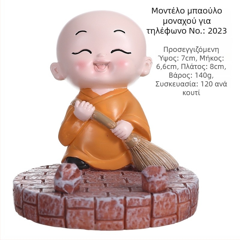 Φιγούρα μοναχού από ρητίνη σε κινεζικό στυλ, διακοσμητικό καρτούν, δώρο για το σπίτι