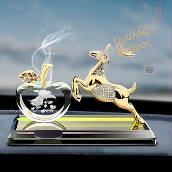 Δοχείο Αρωματισμού Αυτοκινήτου από Κράμα με Ελάφι – Καρτούν Στυλ, Μακροπρόθεσμη Διακόσμηση Αρωματοθεραπείας για Κεντρική Κονσόλα