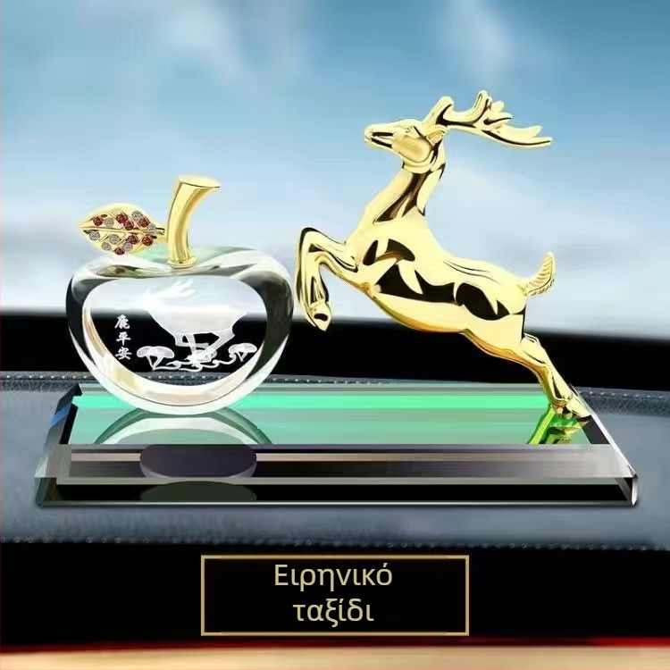 Δοχείο Αρωματισμού Αυτοκινήτου από Κράμα με Ελάφι – Καρτούν Στυλ, Μακροπρόθεσμη Διακόσμηση Αρωματοθεραπείας για Κεντρική Κονσόλα