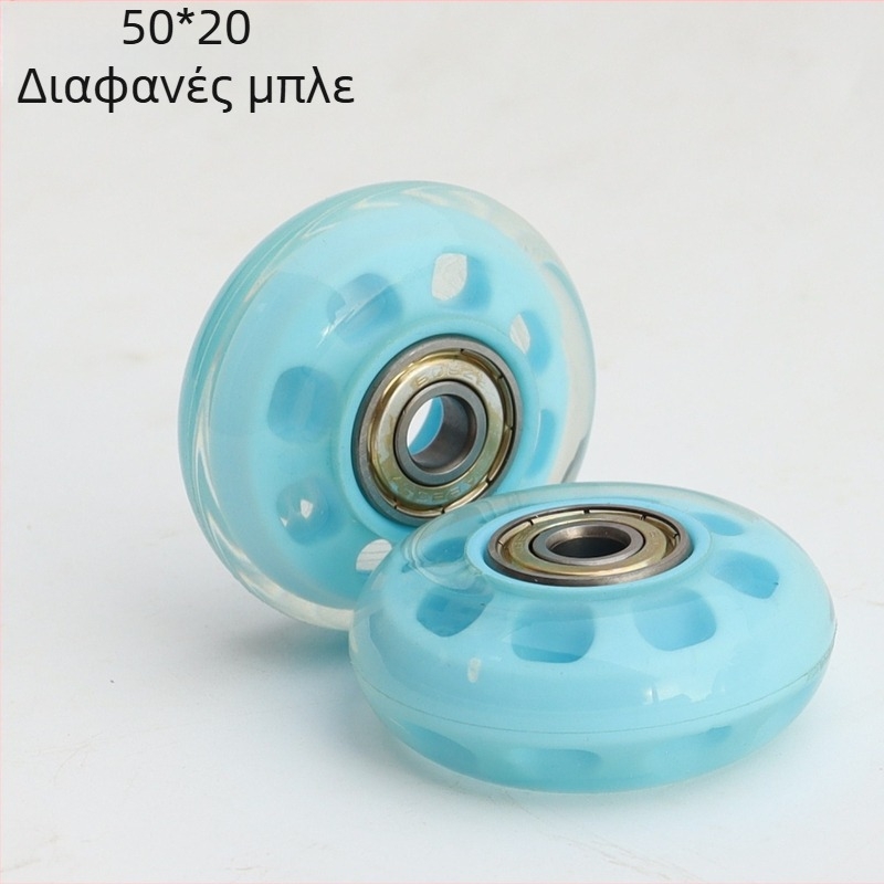 Σετ τροχών για πατίνια – PU τροχοί, πολυουρεθάνη, μονής σειράς, με ρουλεμάν, γενικής χρήσης