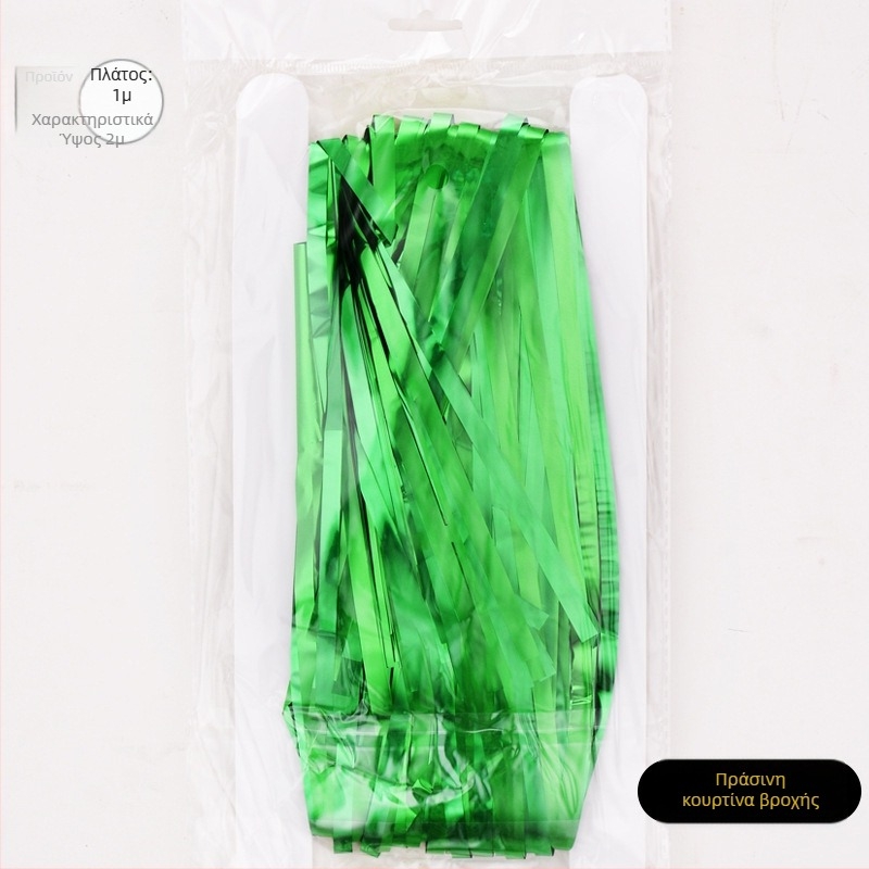 Αξεσουάρ διαμόρφωσης σκηνής: Rain Silk Curtain με φούντες για φόντο πάρτι και γάμου; Υλικό: κορδέλα; Κατάλληλο για πάρτι ή συναυλία; Δώρο διαθέσιμο