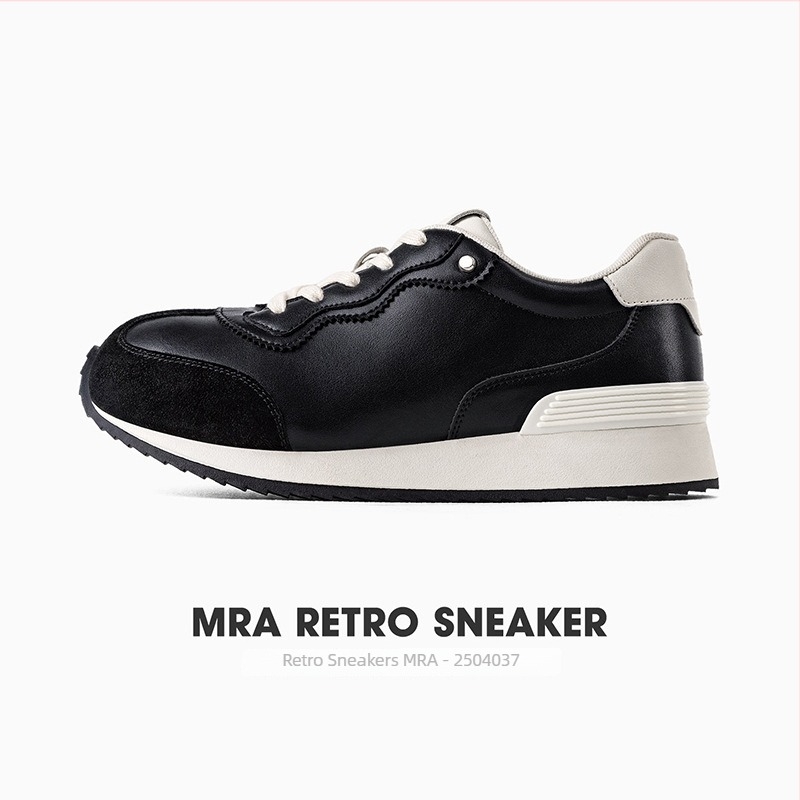 MRA Agan Παπούτσια για άνδρες – Αθλητικά-καθημερινά παπούτσια με συνθετικό δέρμα, καουτσούκ σόλα, κορδόνια, χαμηλό τακούνι 1–3 εκ, Χειμώνας 2025