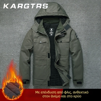 Χειμωνιάτικο εργασιακό παλτό με επένδυση 95% βαμβάκι, πυρίμαχο, για εργοστάσιο συγκόλλησης