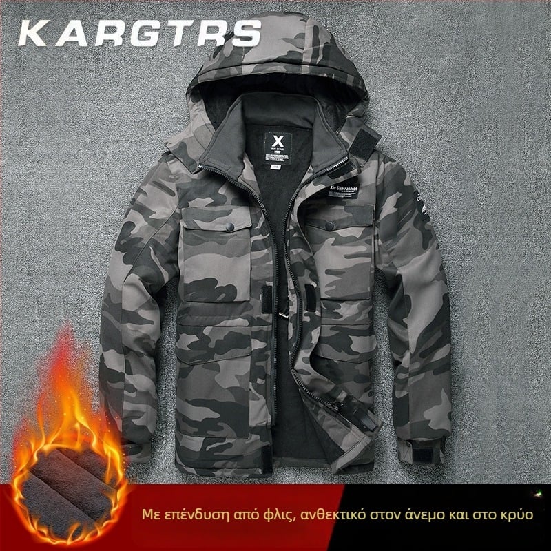 Χειμωνιάτικο εργασιακό παλτό με επένδυση 95% βαμβάκι, πυρίμαχο, για εργοστάσιο συγκόλλησης