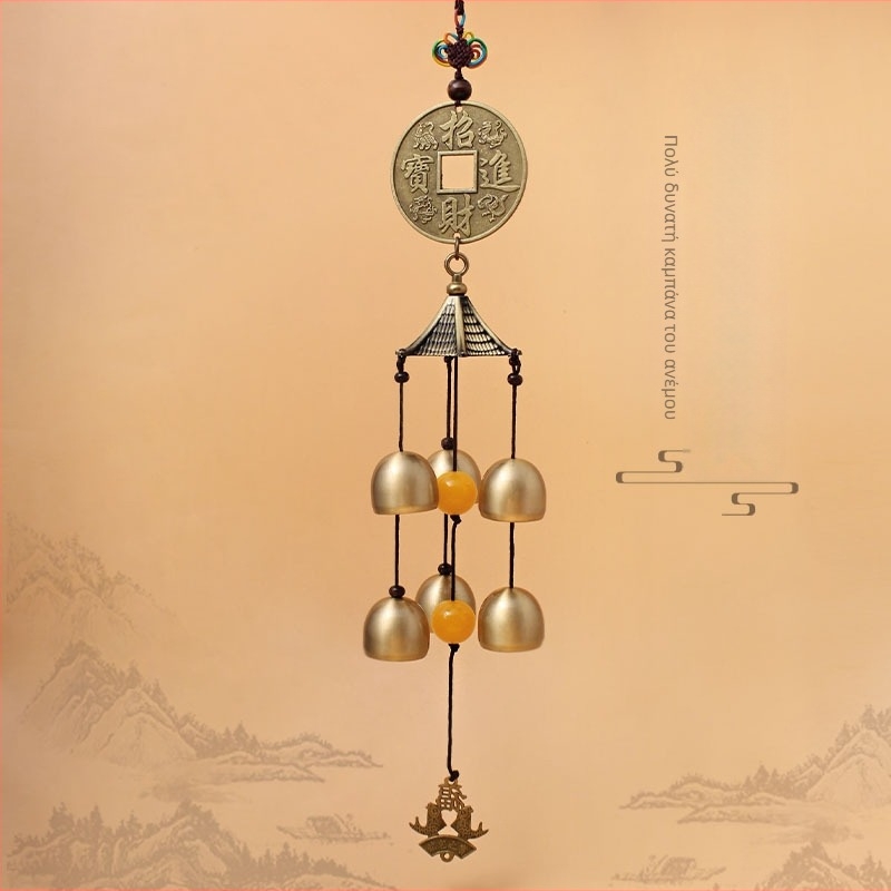 Κουδούνι πόρτας με χαλκινο καμπανάκι, κρεμαστό από μέταλλο, στυλ Νέου Κινέζικου Στυλ, προέλευση Zhejiang