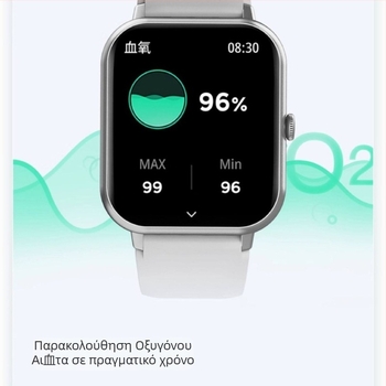 Bluetooth Smartwatch Health Companion Unisex βραχιόλι σιλικόνης – Παρακολούθηση καρδιακού ρυθμού, μέτρηση οξυγόνου στο αίμα, NFC, Bluetooth κλήσεις, ζωή μπαταρίας έως 7 ημέρες