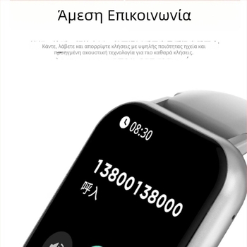Bluetooth Smartwatch Health Companion Unisex βραχιόλι σιλικόνης – Παρακολούθηση καρδιακού ρυθμού, μέτρηση οξυγόνου στο αίμα, NFC, Bluetooth κλήσεις, ζωή μπαταρίας έως 7 ημέρες