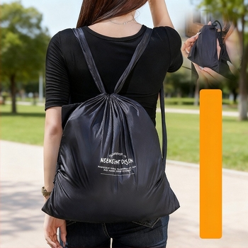 Αθλητικό σακίδιο Weekeight, tarpaulin υλικό, πτυσσόμενο κλείσιμο με κορδόνι, καμπύλοι ιμάντες ώμου, πολυεστερική επένδυση (Unisex)