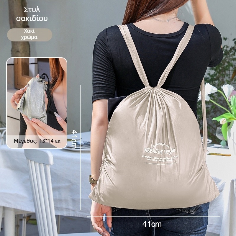 Αθλητικό σακίδιο Weekeight, tarpaulin υλικό, πτυσσόμενο κλείσιμο με κορδόνι, καμπύλοι ιμάντες ώμου, πολυεστερική επένδυση (Unisex)