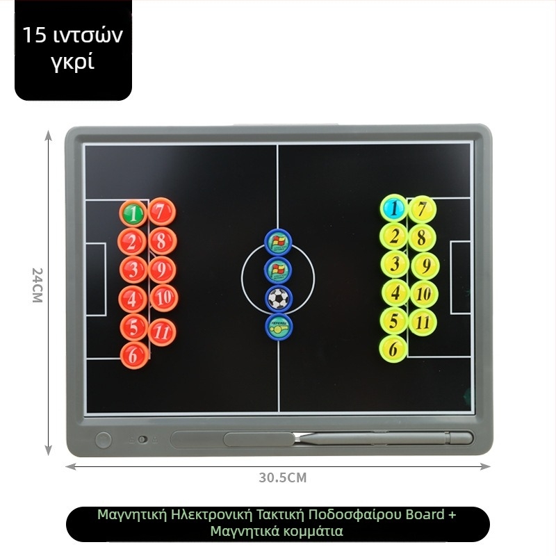 Πίνακας τακτικής για μπάσκετ και ποδόσφαιρο, με γραφίδα, πλαστικός (πλαστικό; μπάσκετ και ποδόσφαιρο; γραφίδα)