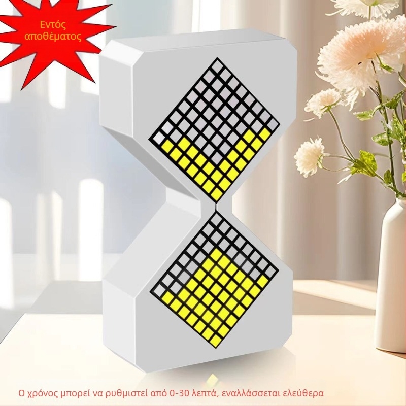 Κλεψύδρα-χρονομετρητής με αισθητήρα βαρύτητας για χαλάρωση από το άγχος, χειροποίητη κατασκευή, πλαστικό, Orb