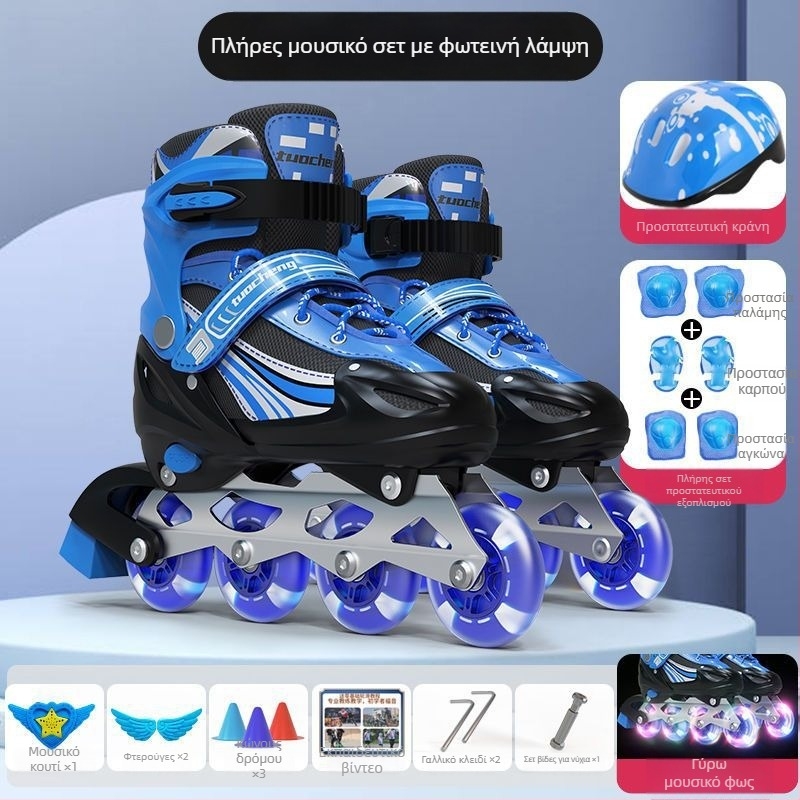 Ρόλερ πατίνια με PVC πάνω μέρος, σόλα από TPR, σχεδίαση με έναν τροχό, καθολική εφαρμογή