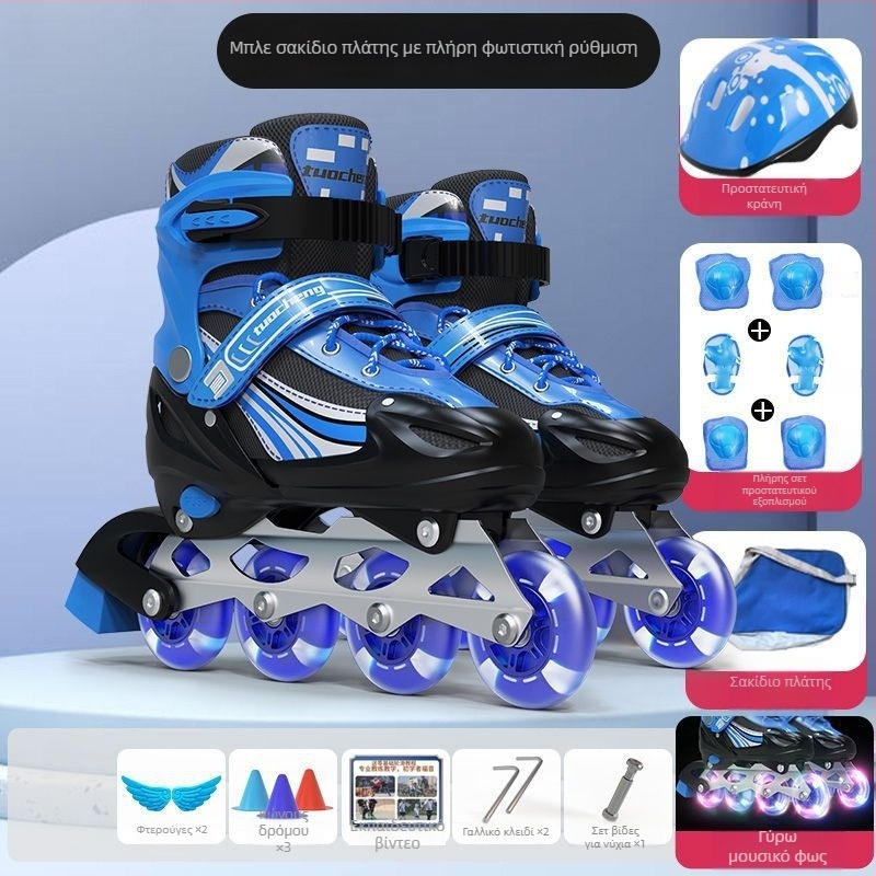 Ρόλερ πατίνια με PVC πάνω μέρος, σόλα από TPR, σχεδίαση με έναν τροχό, καθολική εφαρμογή