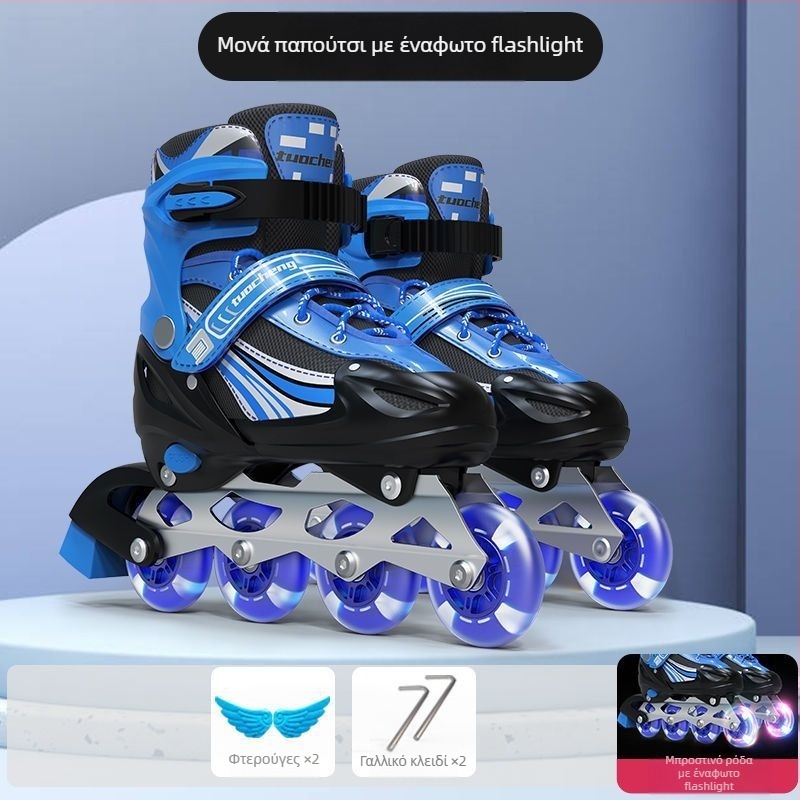 Ρόλερ πατίνια με PVC πάνω μέρος, σόλα από TPR, σχεδίαση με έναν τροχό, καθολική εφαρμογή