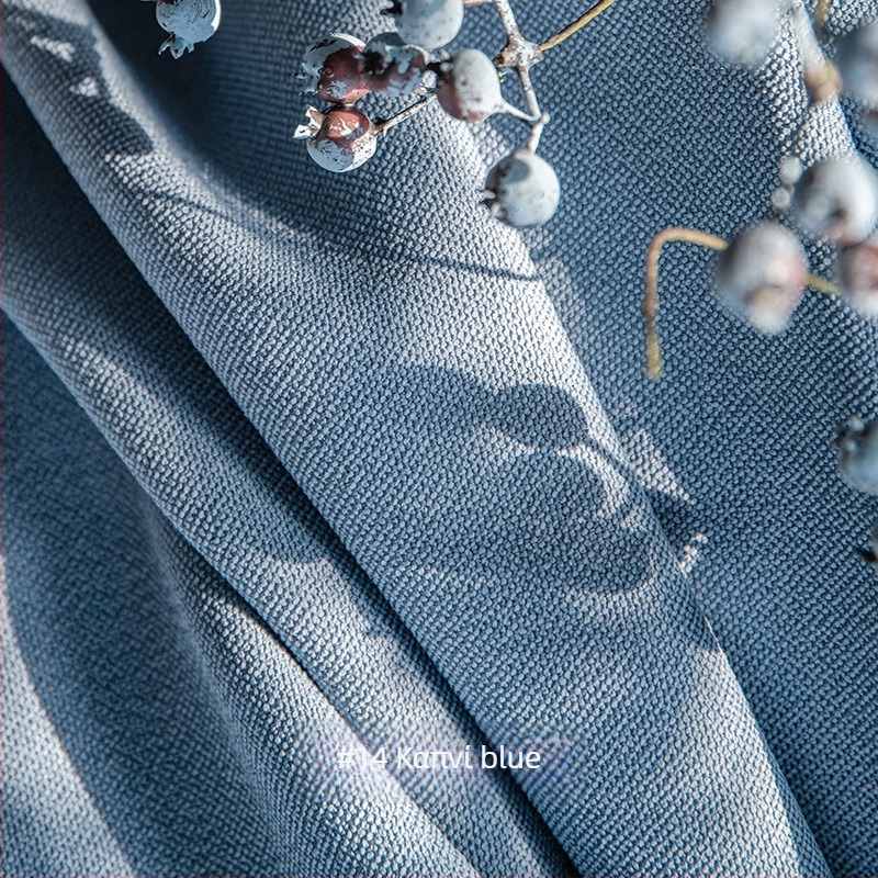 Κουρτίνα παραθύρου από βαμβάκι-λίννο, υψηλό σκίασμα, μοντέρνο μινιμαλιστικό ιαπωνικό στυλ για καθιστικό και υπνοδωμάτιο