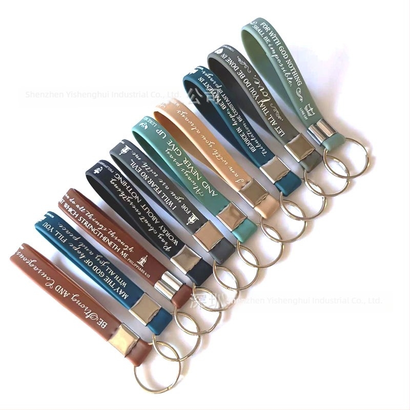 Βραχιόνια σιλικονης για τη Βίβλο με μοτίβο μακαρόν, unisex θρησκευτικό/τότεμ σχέδιο (Υλικό: σιλικόνη; Εκτύπωση λογότυπου: διαθέσιμη; Σχήμα: γεωμετρικό; Συσκευασία: μαζική ή ατομικά συσκευασμένα)