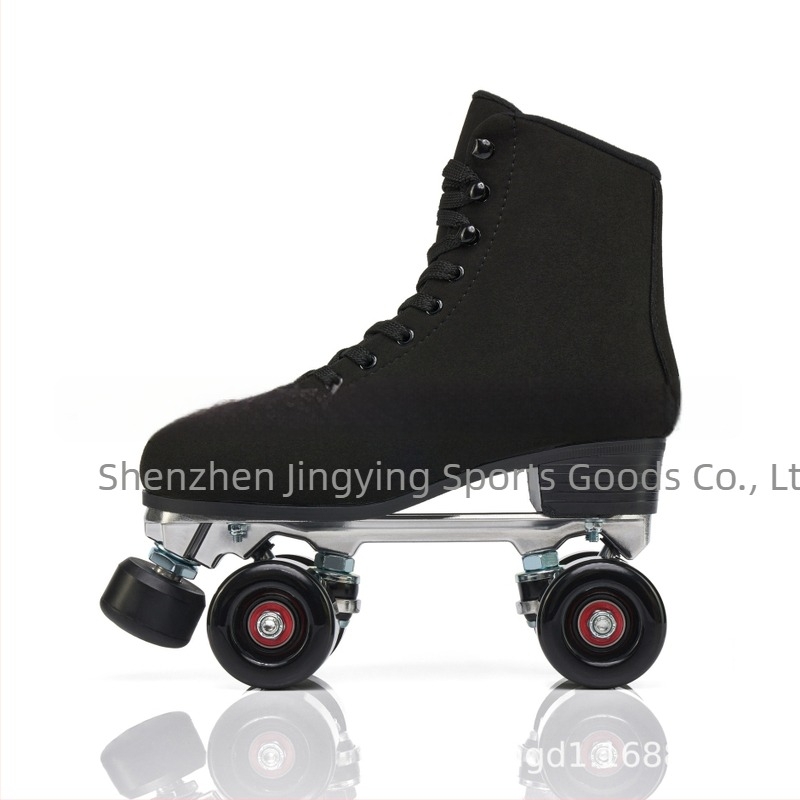 Ρόλερ σκέιτς - Διπλοί τροχοί, Επάνω μέρος από μικροϊνές, Σόλα από καουτσούκ, PU τροχοί, Για άνδρες και γυναίκες