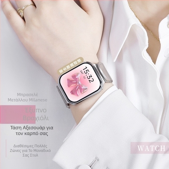 Έξυπνο ρολόι ultra-thin, οθόνη 3,99 ιντσών, αδιάβροχο, παρακολούθηση καρδιακού ρυθμού, μέτρηση οξυγόνου στο αίμα, παρακολούθηση ύπνου