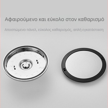 Χειροκίνητο κεφαλή ντους με κορυφαίο ψεκασμό – ABS, σύνδεση τεσσάρων σημείων, 0–90°C
