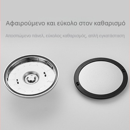 Χειροκίνητο κεφαλή ντους με κορυφαίο ψεκασμό – ABS, σύνδεση τεσσάρων σημείων, 0–90°C
