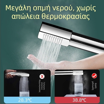 Magic House Χειρολαβής κεφαλή ντους από χαλκό – Φορητό ντους βροχής, επίστρωση ηλεκτροπλατίσματος, στυλ ελαφριάς πολυτέλειας