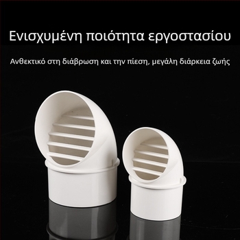PVC αναπνεύσιμη κάλυμμα με ενσωματωμένο αερισμό, διαχωρισμένο καπάκι βροχής, σφαιρικού τύπου αναπνεύσιμο καπάκι, εξαερισμός σωλήνα (διαστάσεις 75, 110, 160, 180)