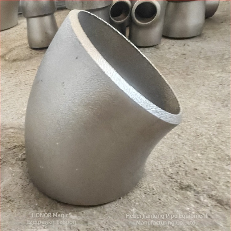 Ανοξείδωτος γωνιαίος σωλήνας, 90°, μακρύς ακτινικός καμπτήρας, εθνικό πρότυπο, αντίσταση στη διάβρωση