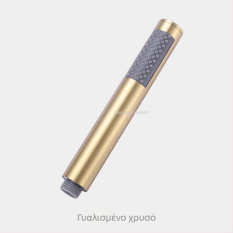 Χειροκίνητη κεφαλή ντους από χαλκό, κυλινδρικού σχήματος, λειτουργία βροχής, μοντέλο C-117, επιχρωμιωμένη επίστρωση