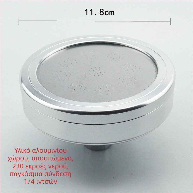 Κεφαλή ντους από ανοξείδωτο χάλυβα 304, τοίχο-εγκατάσταση, λειτουργία βροχής, εξοικονόμηση νερού, ηλεκτροπλατιωμένο φινίρισμα, κινεζικού στυλ