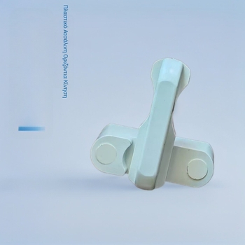 Κλειδαριά Τ για κουφώματα, κατασκευή από πλαστικό-μέταλλο, αντικλοπής, μοντέρνος μινιμαλιστικός σχεδιασμός