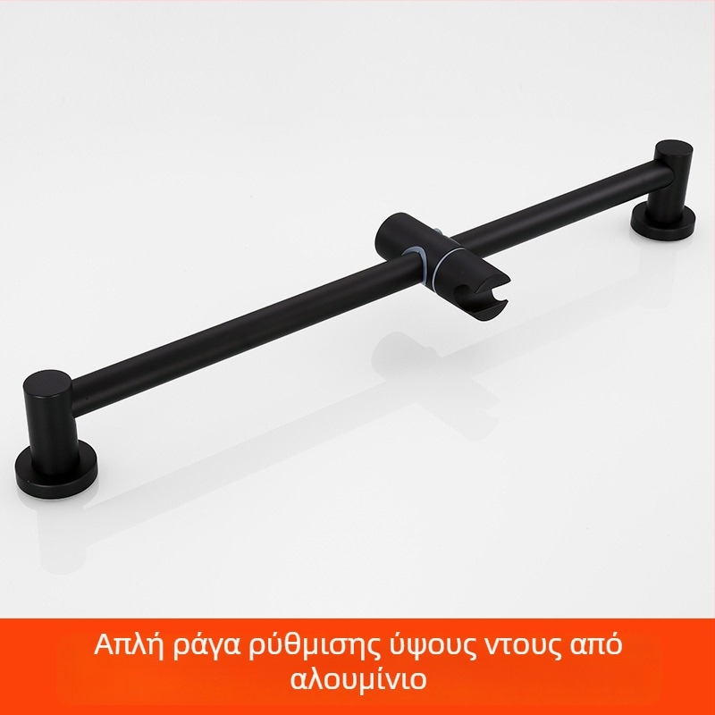 Σετ κεφαλής ντους με χειρολαβή και σωλήνα - Top-Spray βροχής ντους, ανοξείδωτο ατσάλι, περιστρεφόμενη βάση