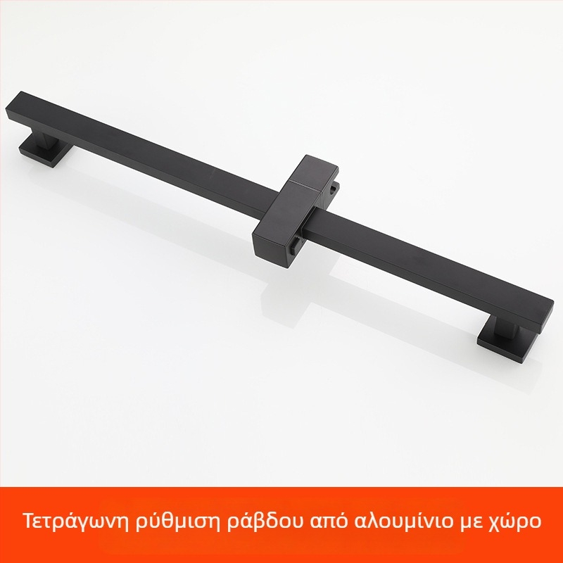 Σετ κεφαλής ντους με χειρολαβή και σωλήνα - Top-Spray βροχής ντους, ανοξείδωτο ατσάλι, περιστρεφόμενη βάση