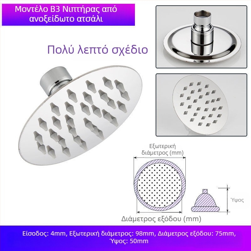 Κεφαλή ντους μπάνιου – Πλαστικό, πιστοποιητικό Watermarks, αξεσουάρ μπάνιου, στυλ Νέο Κινέζικο