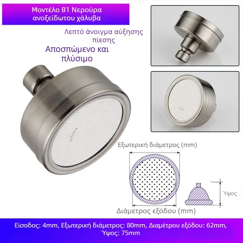 Κεφαλή ντους μπάνιου – Πλαστικό, πιστοποιητικό Watermarks, αξεσουάρ μπάνιου, στυλ Νέο Κινέζικο