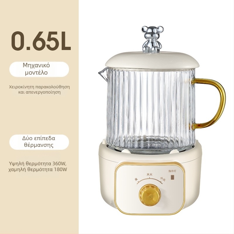 Ηλεκτρικό κύπελλο θέρμανσης για γραφείο, συμπαγές με αποσπώμενος σχεδιασμός (θέρμανση βάσης, ισχύς κάτω από 1000W, χωρητικότητα κάτω από 1L, προστασία από υπερθέρμανση)