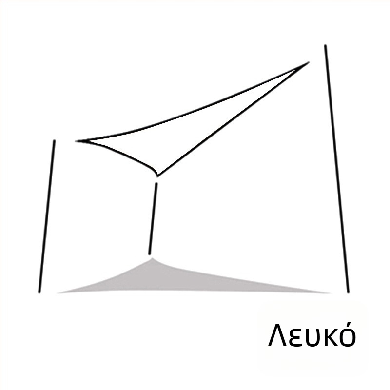 Yazilan εξωτερικό τριγωνικό σκιάστρα ήλιου, αδιάβροχο 1