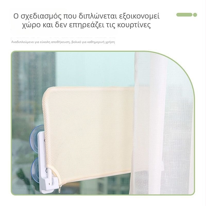 Αναδιπλούμενο αιωρούμενο κρεβάκι γάτας με στήριξη από βεντούζες, αναπνεύσιμο ύφασμα, εσωτερική χρήση, κατάλληλο για όλες τις εποχές