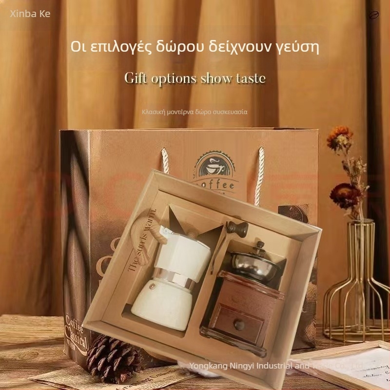 Χειροκίνητος μύλος καφέ με εκτυπωμένο λογότυπο, διαθέσιμη παραμετροποίηση, ρετρό στυλ, κυκλοφορία Καλοκαίρι 2021