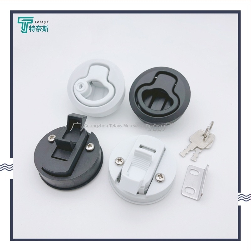 Tress MS739 χειρολαβή τύπου push, κρυφή ενσωματωμένη για RV και ασθενοφόρο, κλείδωμα με μπίλια από ψευδάργυρο