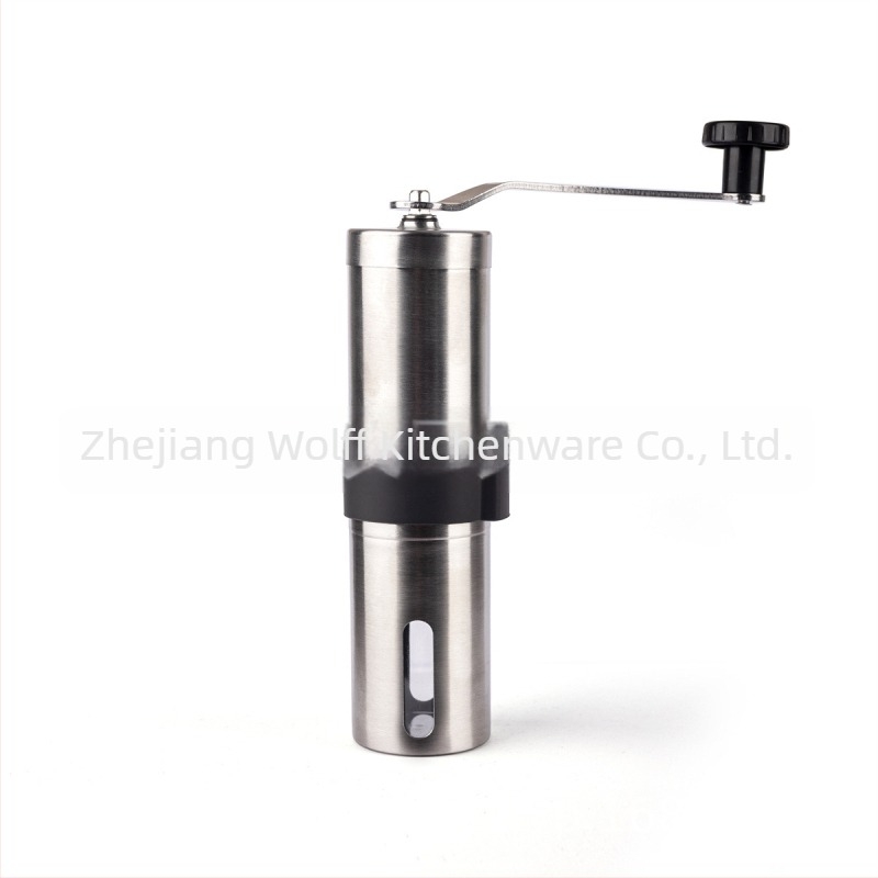 Χειροκίνητος Αλεστηρας Καφέ, σώμα από 304 Ανοξείδωτο Ατσάλι, κεραμικοί κόφτες άλεσης, φορητός, χειροκίνητη λειτουργία