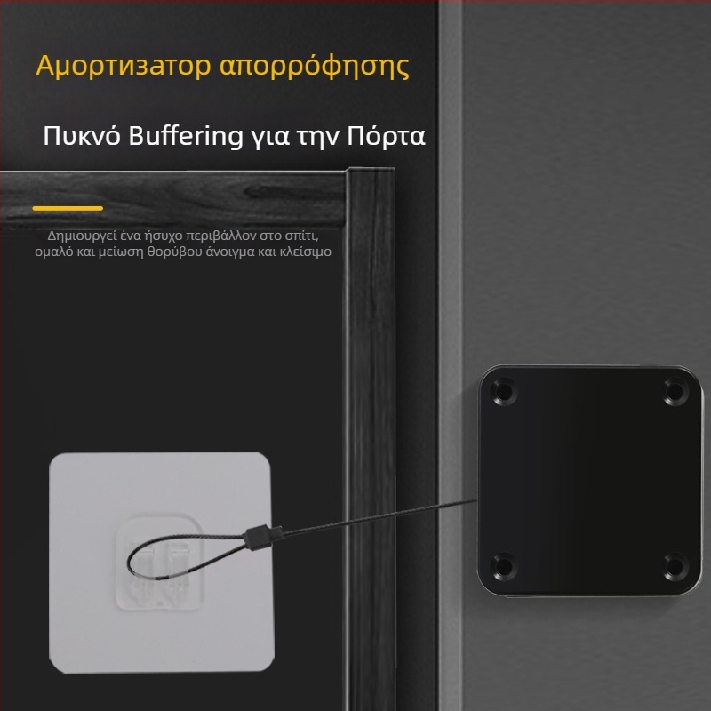 Μηχανισμός κλεισίματος πόρτας χωρίς διάτρηση | πλαστικό, αυτόματη επιστροφή, μοντέρνο μίνιμαλιστικό στυλ, μάρκα Yuli