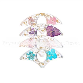 Πρέσα βιβλίου με αποξηραμένα λουλούδια και στήριγμα αντίχειρα — Jiaze, πλαστικό, Αρχαϊκό στυλ, Διαφανές μοντέλο, Βασική συσκευασία