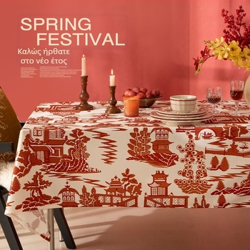 Τραπεζομάντηλο, πολυεστερικό, ορθογώνιο σχήμα, ανθεκτικό στη σκόνη και διακοσμητικό, γάμου στυλ