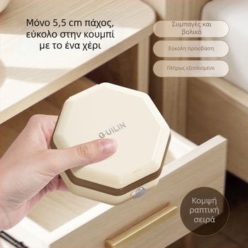 Κουτί ραπτικής — ABS, οκταγωνικό σχέδιο, σειρά κιτ ραπτικής, 120 τεμάχια σε κουτί, στυλ αγροτικό / απλό / ελαφρύ πολυτελές