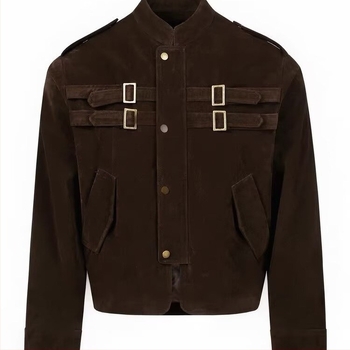 Γυναικείο μπουφάν velvet από deerskin, κοντής γραμμής, polo γιακάς, φερμουάρ, βαμβακο-πολυεστέρα ανάμειξη, 3D μοτίβο, χαλαρή εφαρμογή, φθινόπωρο 2025